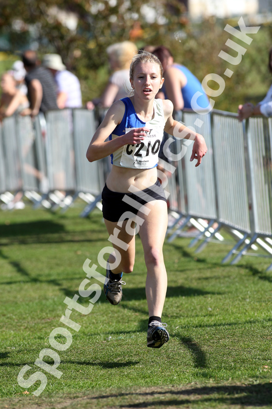 Amelia Pettitt (Vale Royal), under-17 girls, Northern Cross Country Relay, Graves Park, Sheffield
